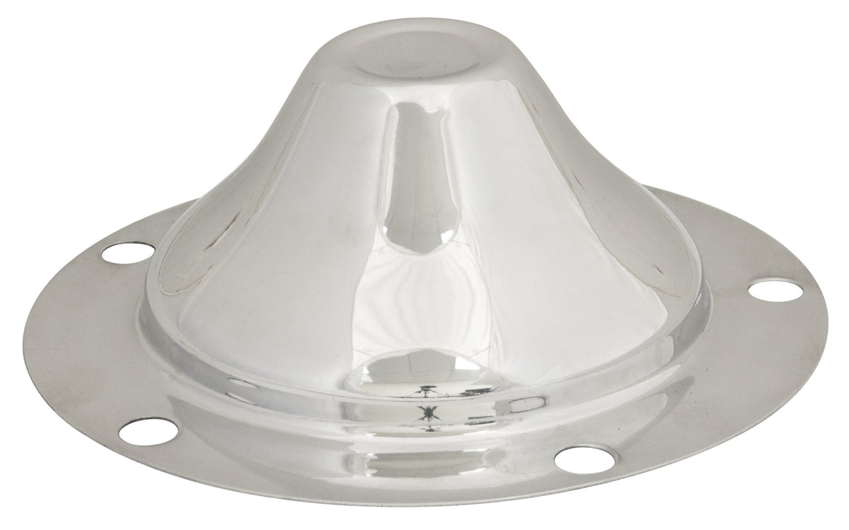 EMPI polished aluminum center caps, pair for 1949-1967 VW Beetle 5-lug wheels, EMPI 18-1115-0