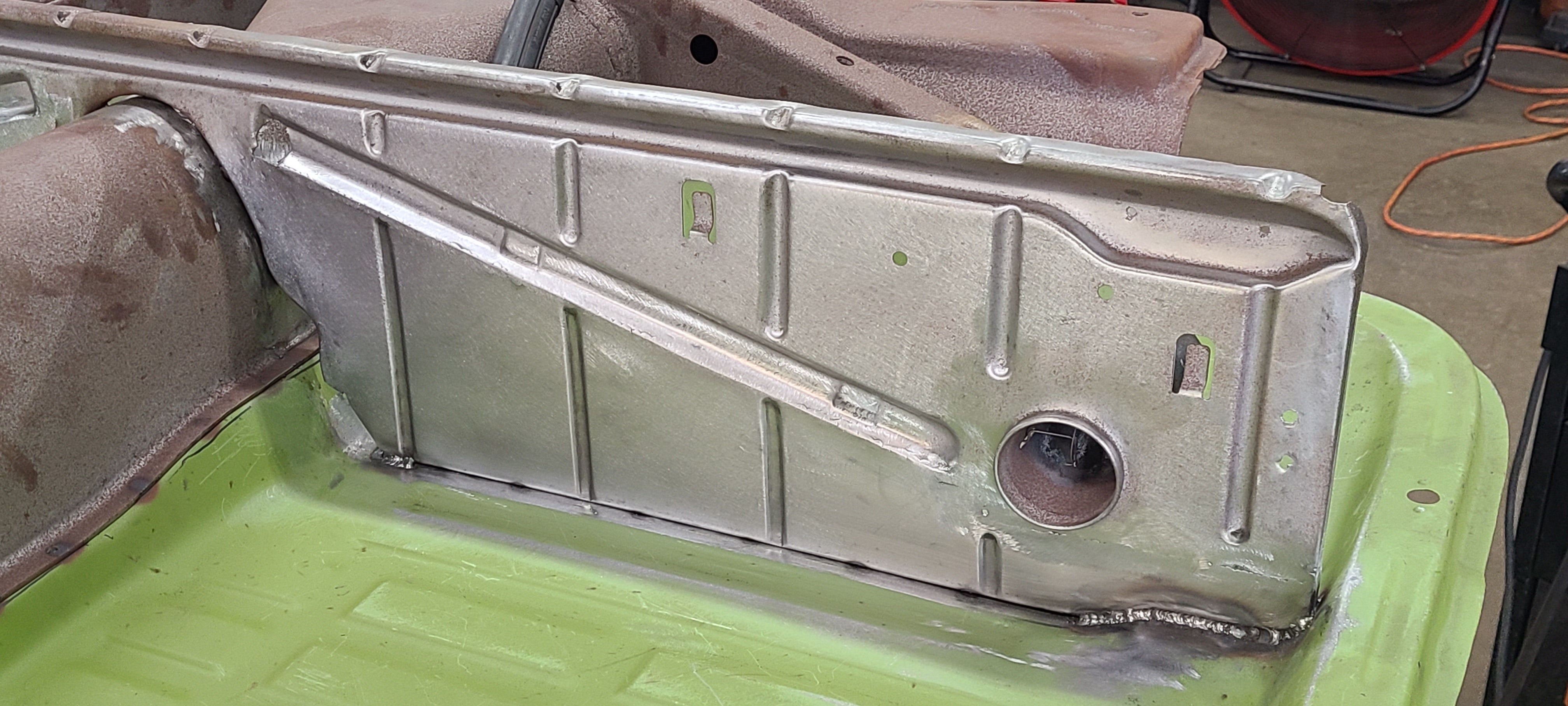 Type 3: Two-piece Pan Divider/Partition Lower Repair Panels, Notchback, Fastback, Squarebackack for Type 3