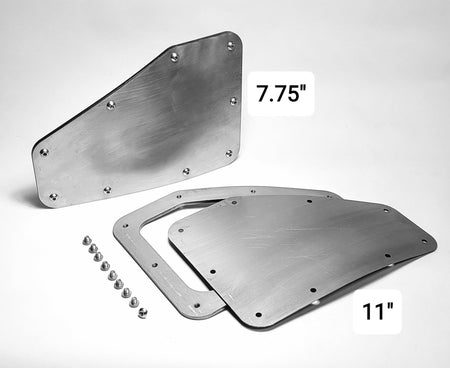 Washburn Windows Large 11x7.75 inch carb access panels in laser-cut steel for VW Beetle dual carb engines