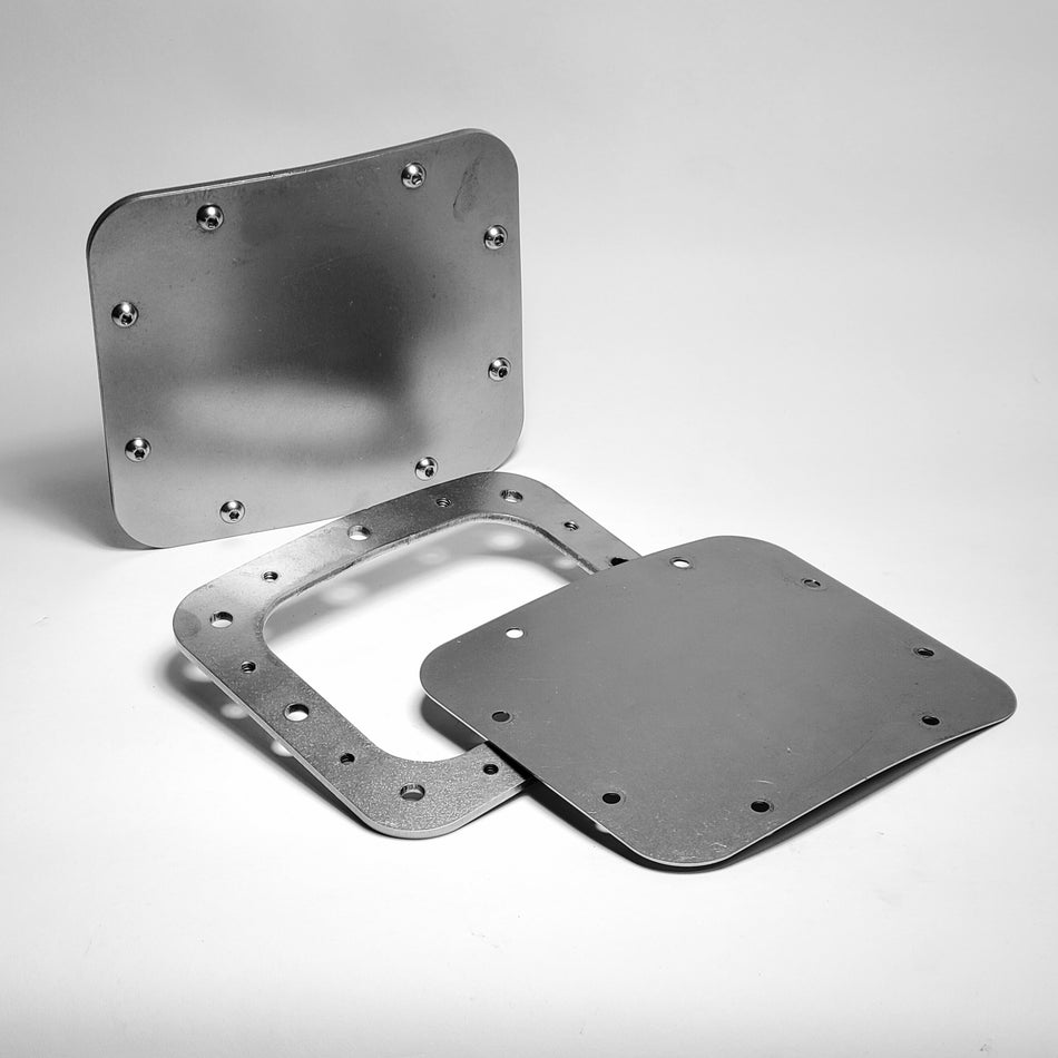 Washburn Windows: Carburetor / Engine Bay Access Plates for Bug (small version) for Beetle