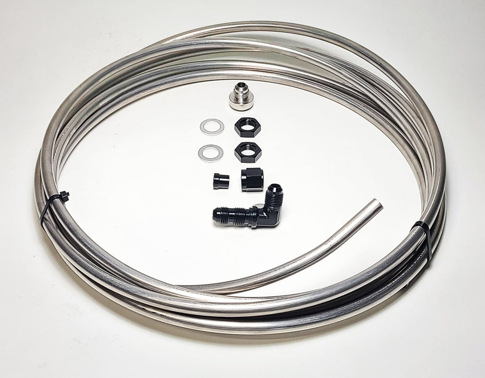Fuel Line: Stainless -8 AN (1/2") Fuel Line Kit For Volkswagen Chassis