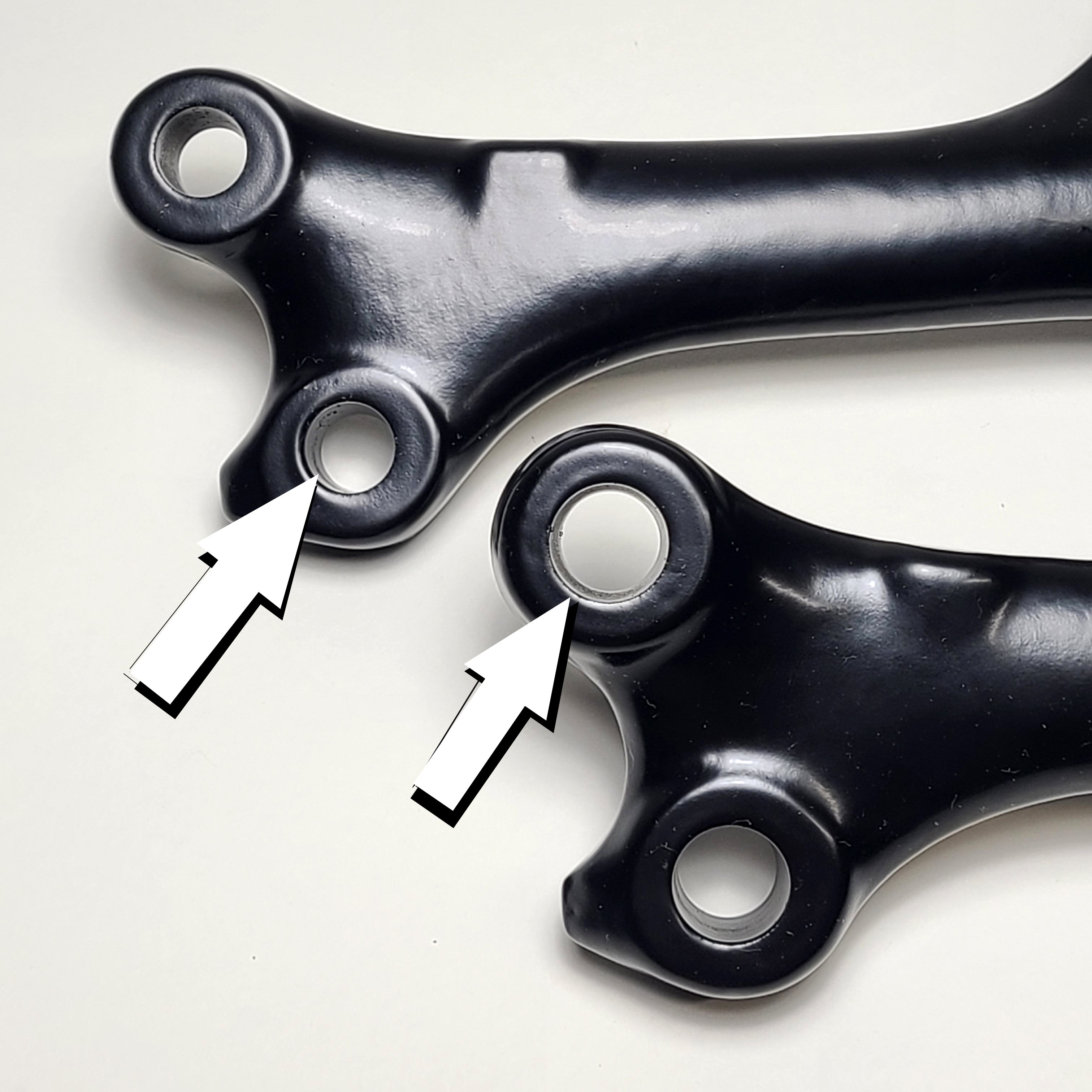 Late Pitman Arm ('69-77), Factory German, Powdercoated (both Big & Small Hole versions)