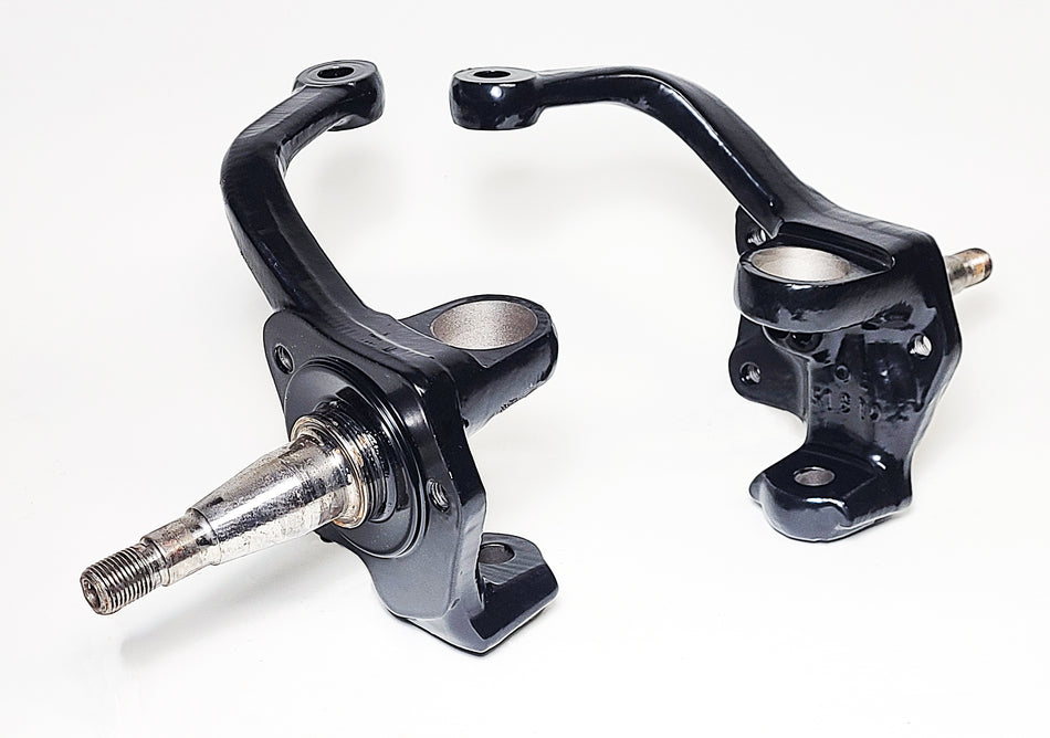 Late Ball Joint Spindles (Late '68-1977), Original GERMAN part, Refurbished & Powdercoated