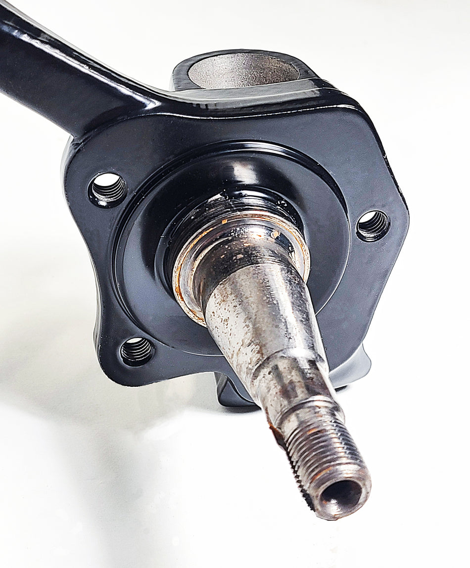Late Ball Joint Spindles (Late '68-1977), Original GERMAN part, Refurbished & Powdercoated