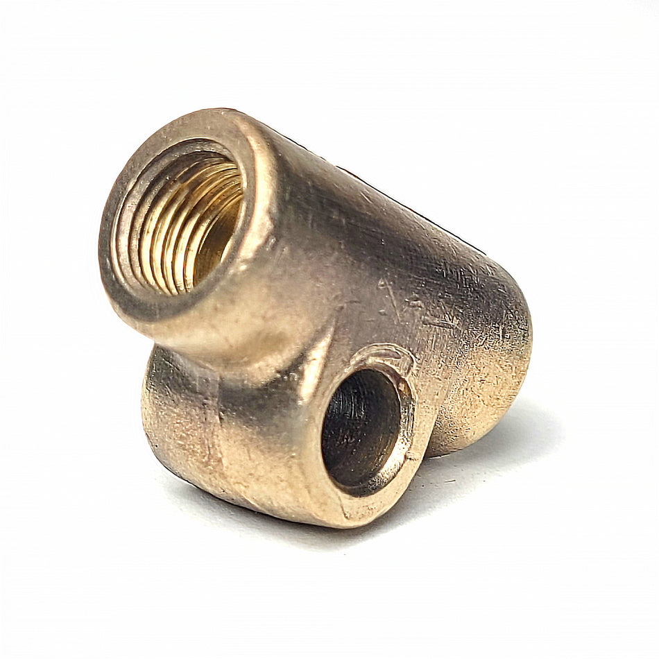 Brass Brake Line Fitting / ORIGINAL German part, 2-line, Refurbished