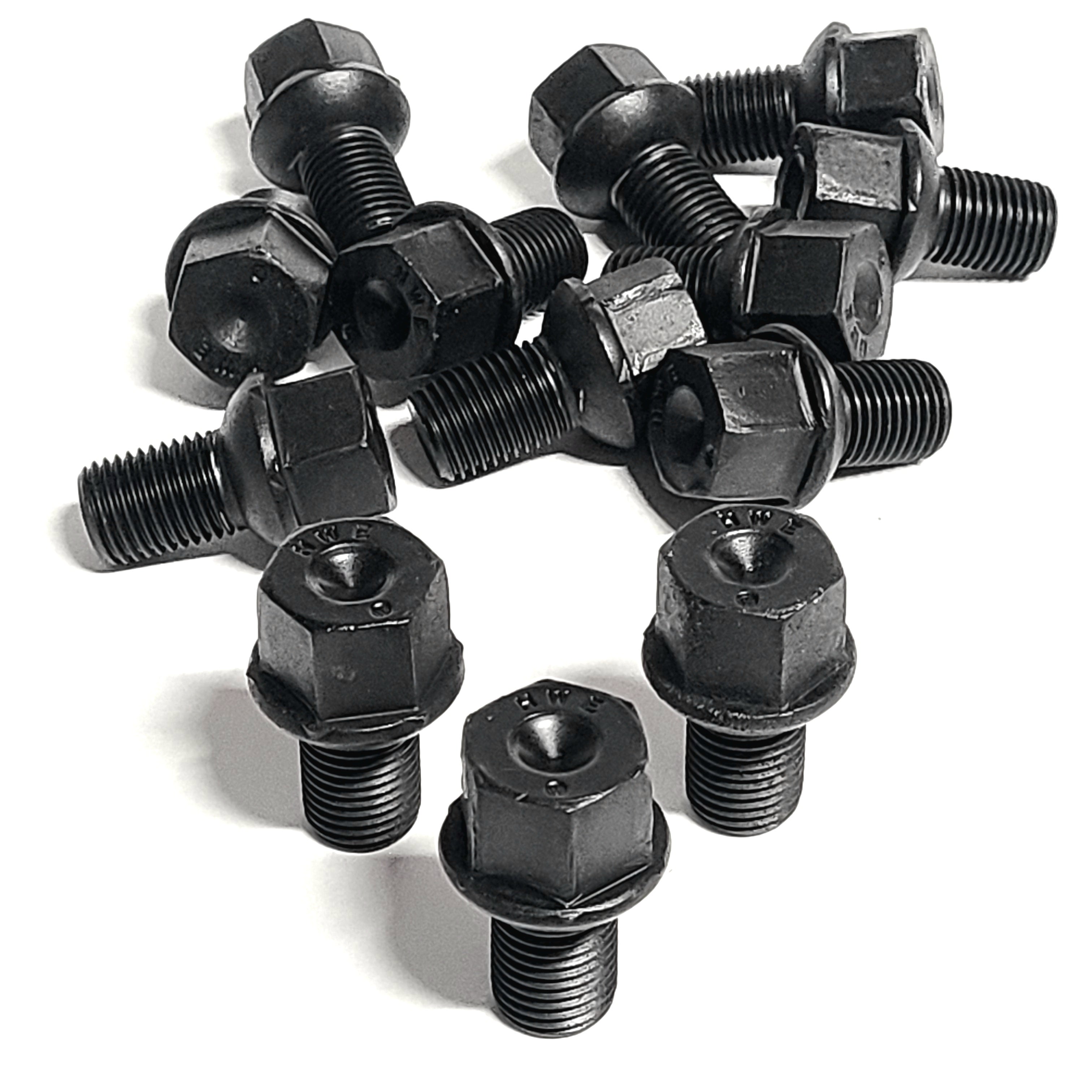 HWE 14mm x 1.5 Ball Seat Lug Bolts - Original German OEM Refurbished (Sold in sets of 5)
