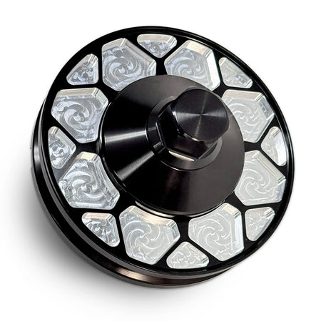 CMI 4.3 inch 12-spoke billet alt/gen pulley kit, black anodized (2114)