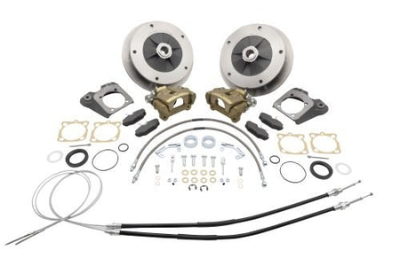 VW Rear Disc Brake Kit with E-Brake | 5x205 Zero Off-Set | IRS & '68 Swing Axle | 22-2906-J