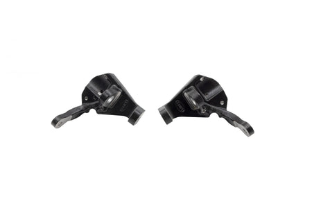 EMPI 22-3975-0 ball joint drum brake drop spindles, pair — EMPI manufacturer photo, back view