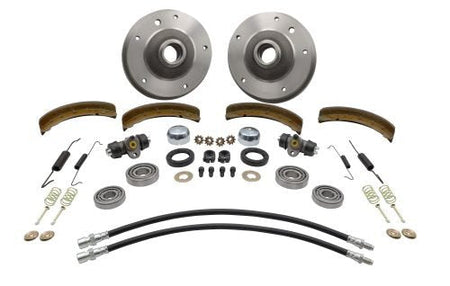 EMPI Front Drum Brake Kit 22-4000-0 - Link Pin 5x205 Wide 5 - 1958-1964 Beetle/Ghia