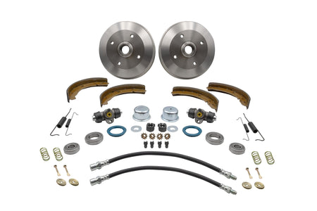 EMPI Front Drum Brake Kit 22-4005-0 - Ball Joint 4x130mm - 1968-79 Beetle