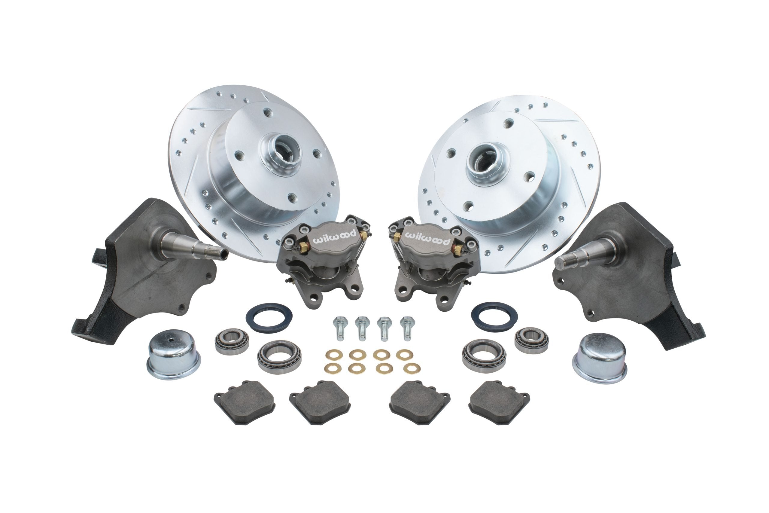 Wilwood forged drop spindle front disc brake kit ball joint 4-lug 22-6151-0 for VW