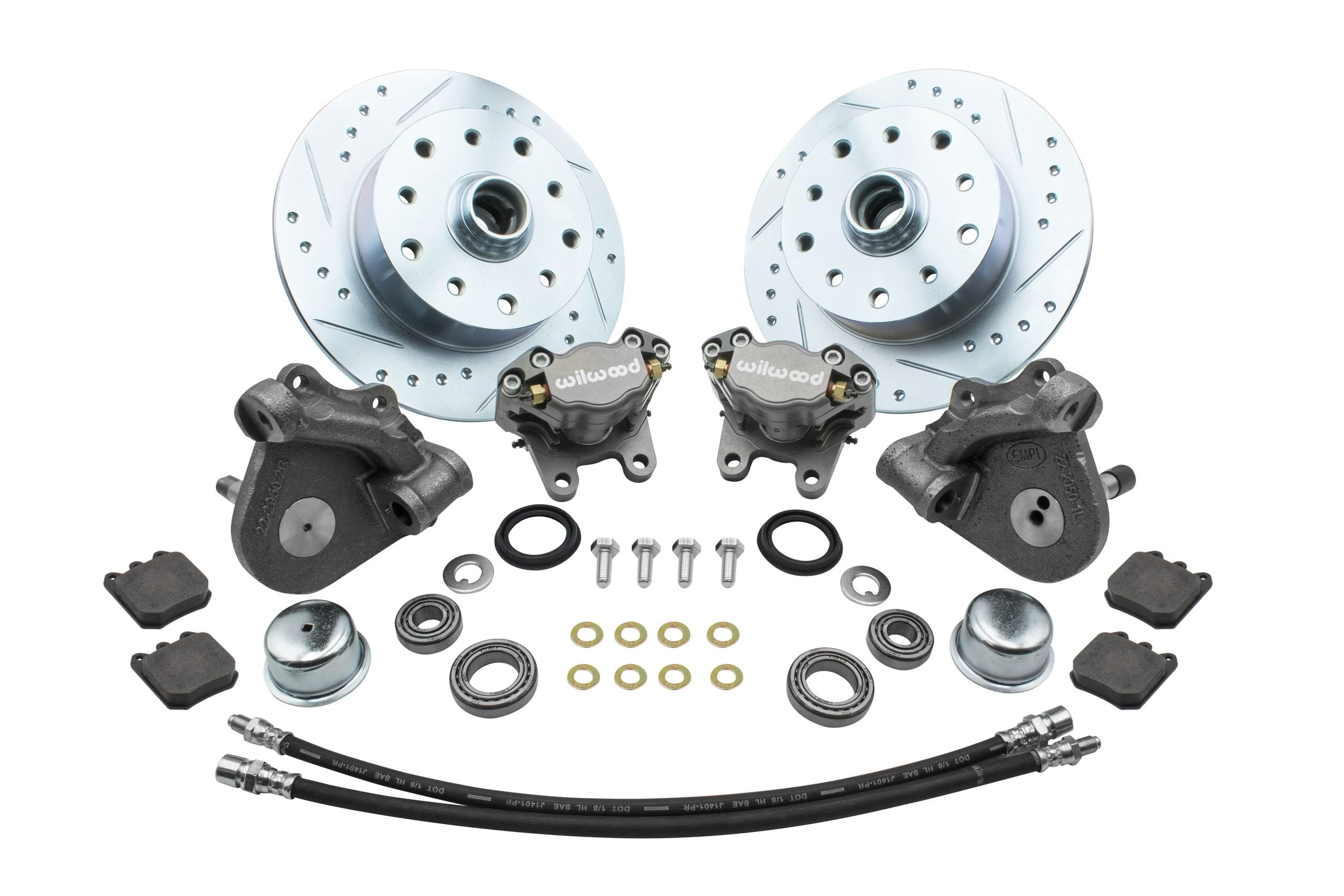 Wilwood Front Disc Brake Kit - Link Pin 2.5" Drop, 5x130/5x4.75 (22-6153-0)