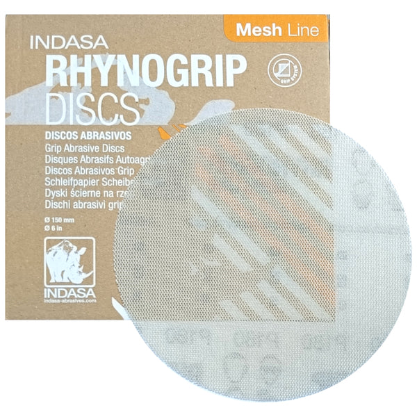 INDASA RhynoGrip MeshLine 6 inch dust-extraction sanding disc 180 grit