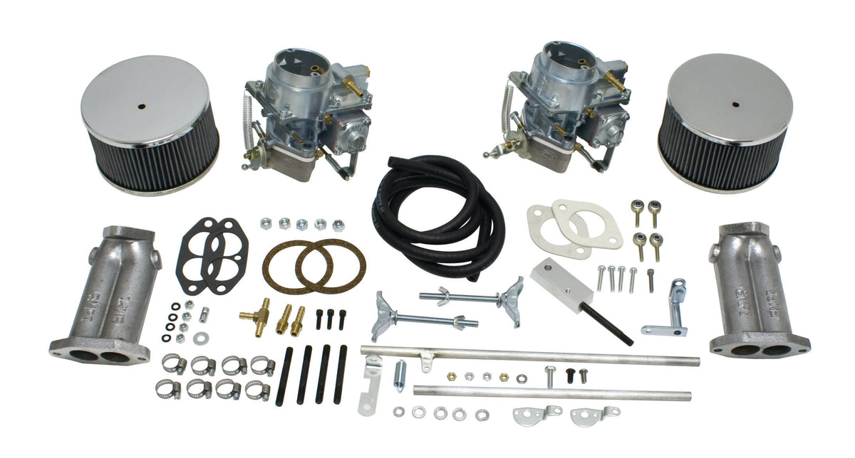EMPI 43-4430-0 Dual 40K Kadron Style Carburetor Kit with Deluxe Twist Linkage for VW Type 1 Dual Port