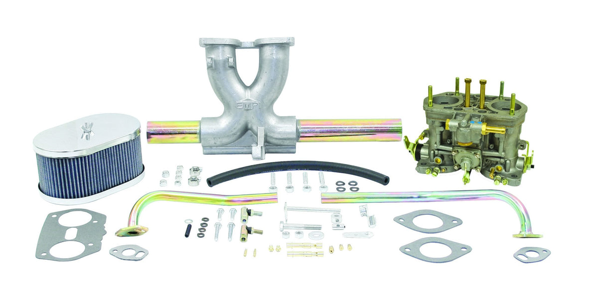 Genuine Weber 40mm IDF single carburetor kit for VW Beetle, Super Beetle, Ghia, Bus & Thing (43-7315-0)