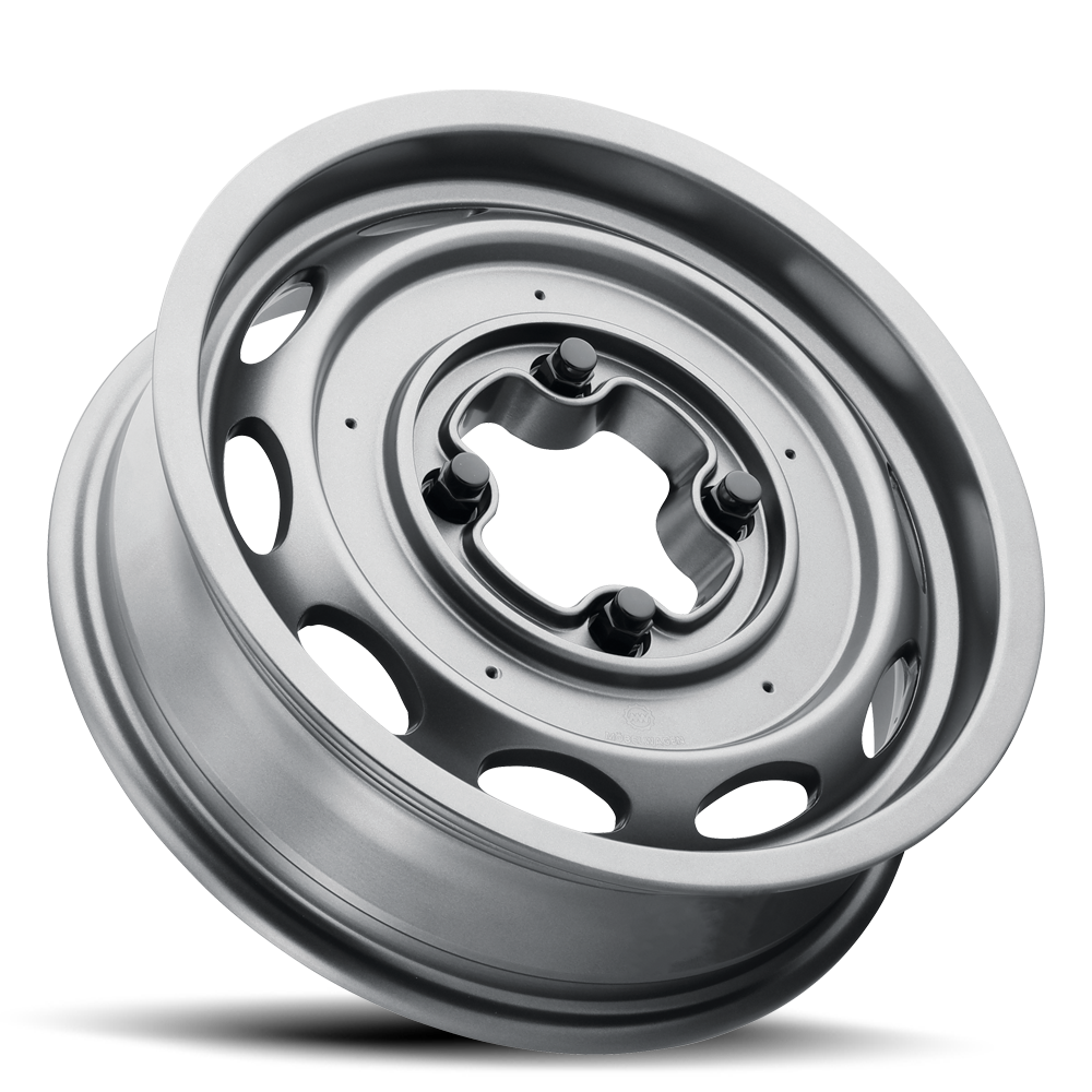 Mobelwagen 430 Race Interceptor satin gunmetal wheel laid flat, 15x4.5, 4x130