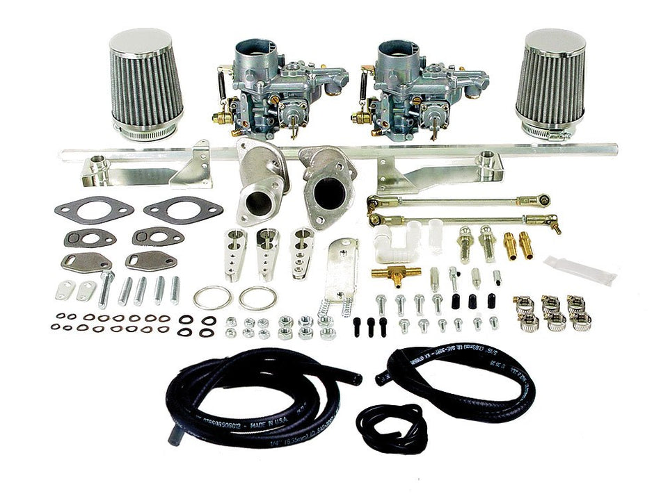 EMPI EPC 34 dual carburetor kit, single-port VW Type 1 (47-7401-0)