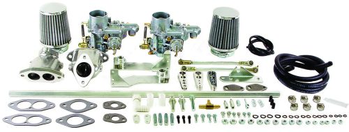 EMPI EPC 34 dual carburetor kit for VW Type 1 dual-port engines, performance intake with linkage, part 47-7411-0