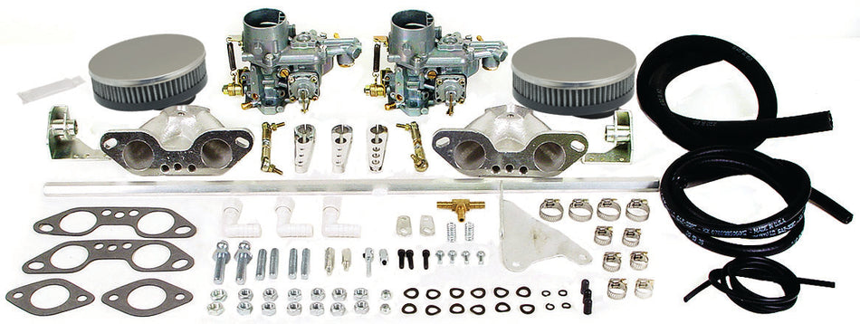 EMPI EPC 34 dual carburetor kit for dual-port VW Type 2/4 & Porsche 914 (47-7412-0)