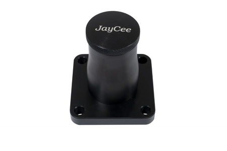 JayCee Billet Breather Stand, Black - Part #JC-2122-0 - CNC machined 6061-T6 aluminum, black anodized, for VW Type 1 air-cooled engines