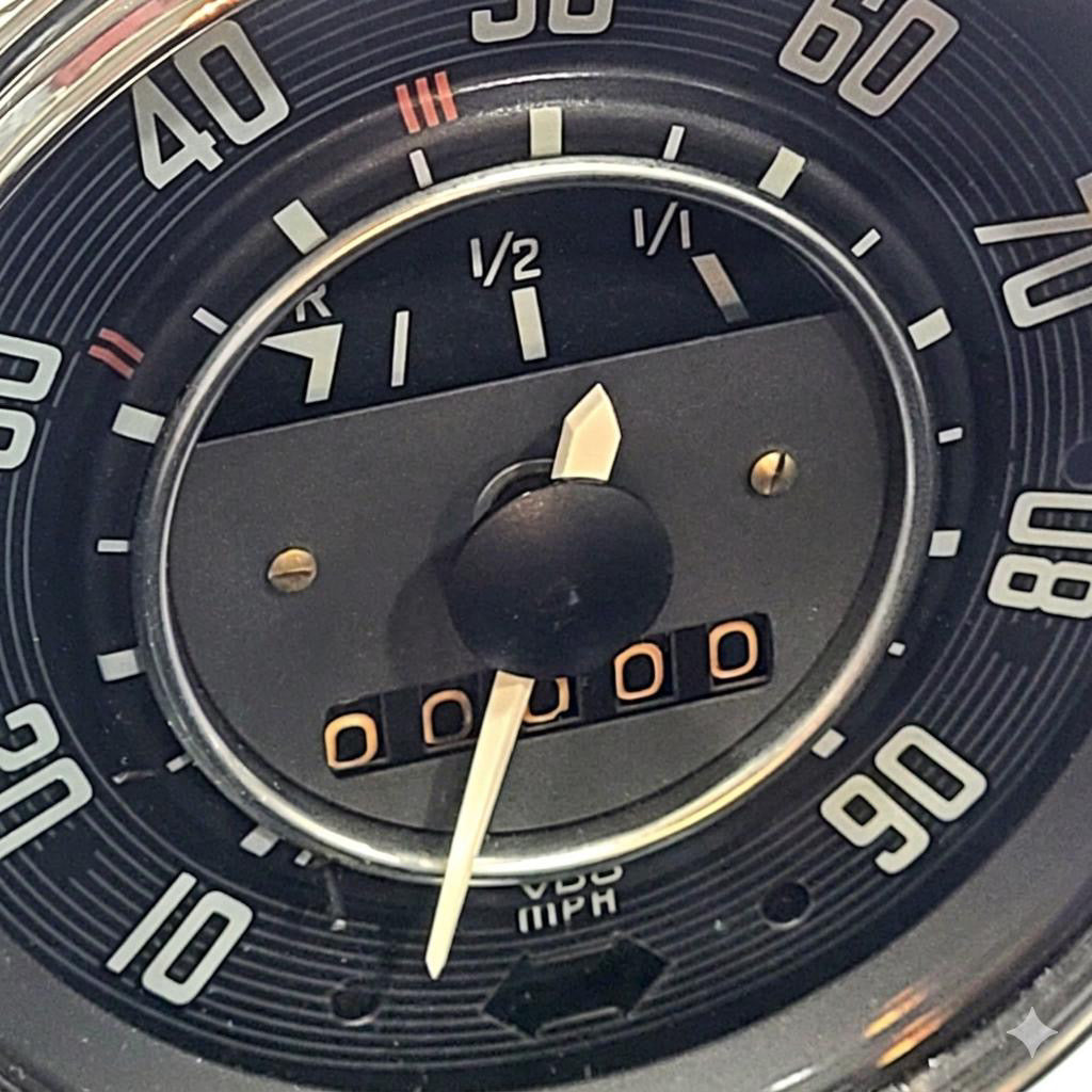 Restored 1968 VW Beetle Speedometer with Integrated Fuel Gauge for Beetle (1968)