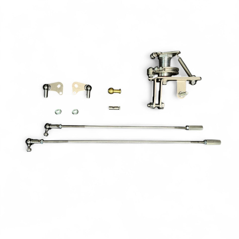 Vintage Speed Best Linkage 155-011-02IDF pulley-type quick-release throttle linkage for VW Type 1 engine with Porsche cooling fan, Weber IDA/IDF and Dellorto DRLA