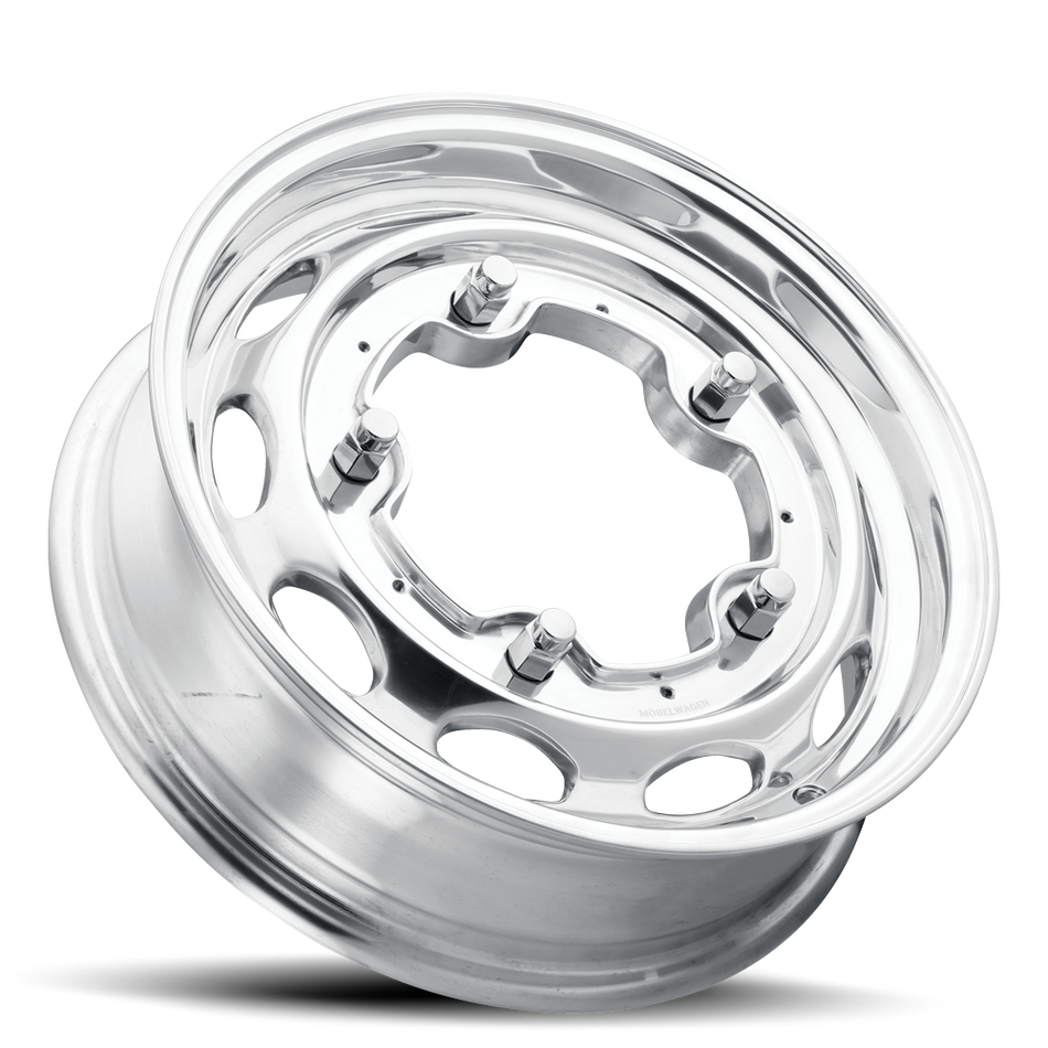Mobelwagen 520 Interceptor polished wheel laid flat, 5x205 (15x4.5 shown)