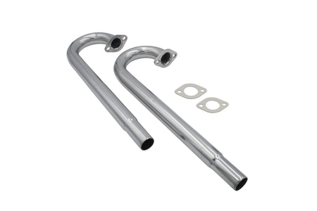 EMPI 1-1/2 inch ceramic coated heater box delete J-tubes pair, 55-3357-0