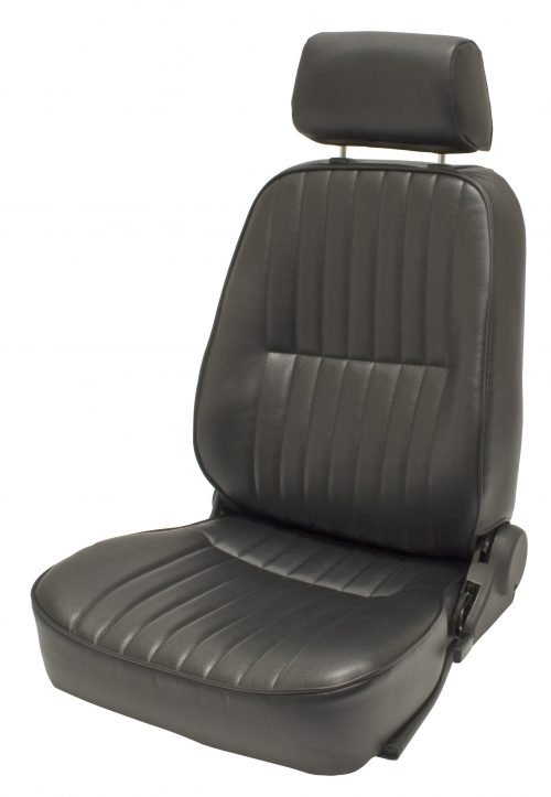 EMPI Low-Back Reclining Bucket Seat - Black Vinyl - Left Side - 62-2960-0
