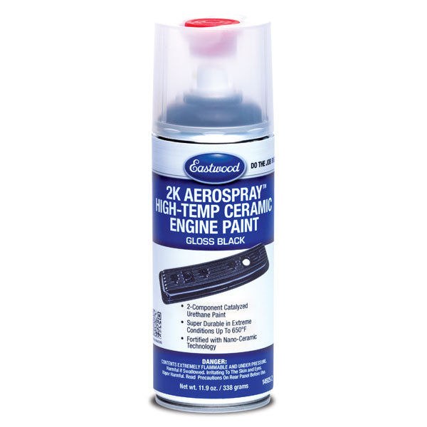 Eastwood 14925Z 2K High-Temp Ceramic Engine Paint Gloss Black
