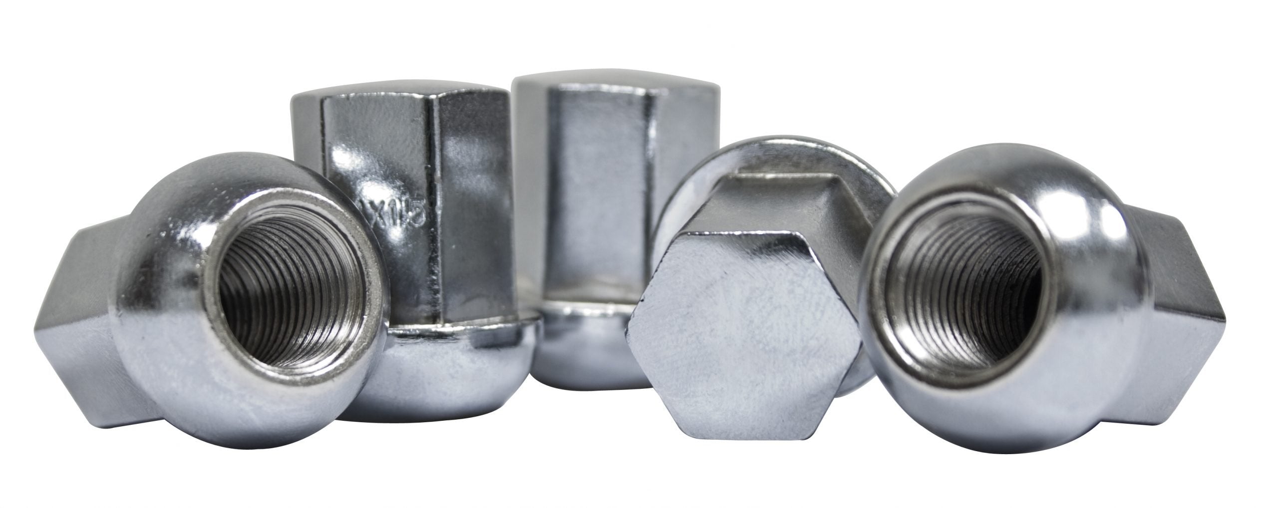 EMPI Porsche Style Alloy Lug Nuts, Steel with Chrome Finish, Set of 5 (70-2868-0)