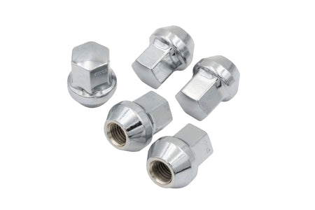 EMPI chrome steel 60 degree lug nuts M12x1.5, Set of 5 for VW stud conversions, EMPI 70-2870-0