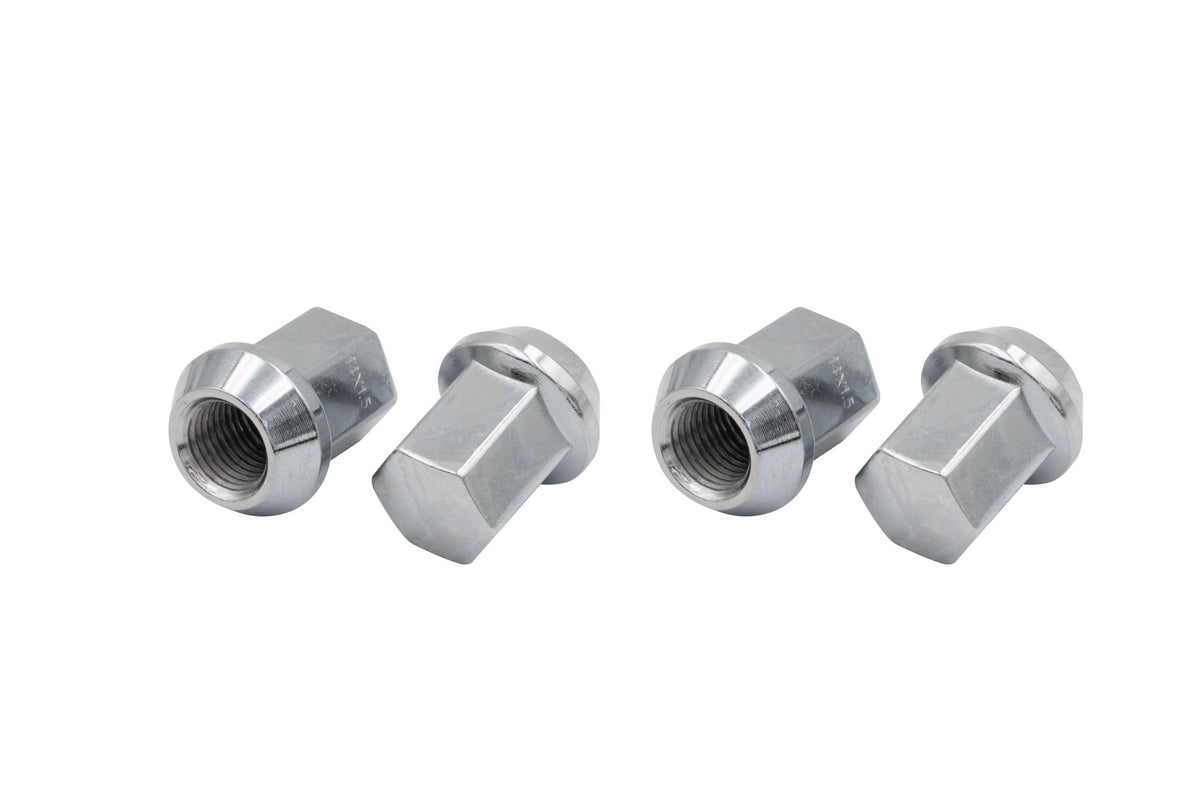 EMPI chrome steel 60 degree lug nuts M14x1.5, Set of 4 for VW stud conversions, EMPI 70-2872-0