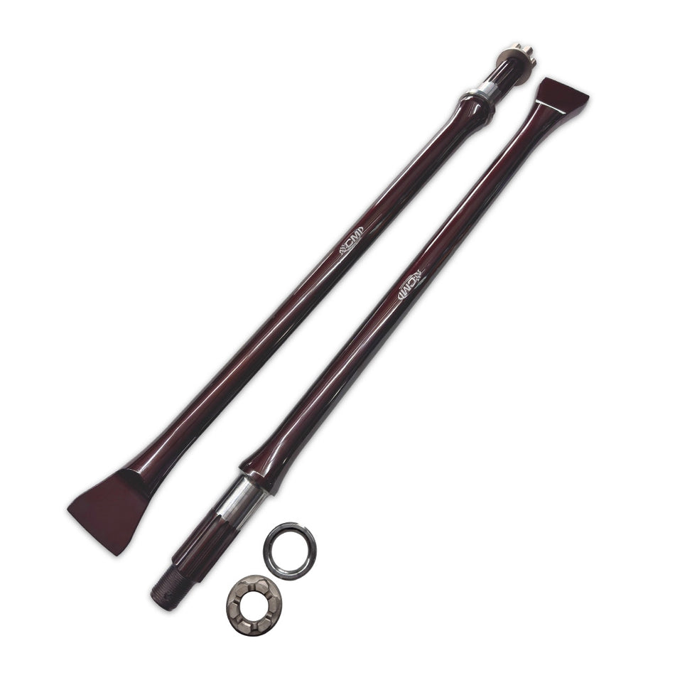 CMI 300M racing swing axles, short spline 26 11/16 inch, black oxide, pair, VW Beetle and Ghia 1961-1966 (CB 7590)