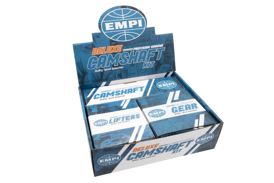 EMPI 77-3107-0 Deluxe GT-4 camshaft kit box with cam, lifter and cam gear packs, for air-cooled VW Type 1, 2 and 3