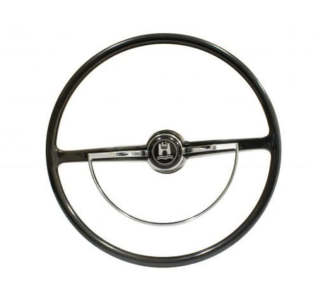 VW Black Steering Wheel Kit | 1966 Design | Beetle, Ghia, Type 3 (1962-1971) | 79-4005-0 for Beetle, Karmann Ghia, Type 3...