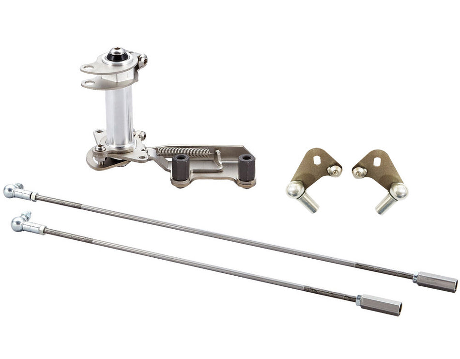 Vintage Speed Best Linkage 155-001-02IDA stainless quick-release throttle linkage for dual Weber IDA carbs, VW Type 1 engine with stock fan housing