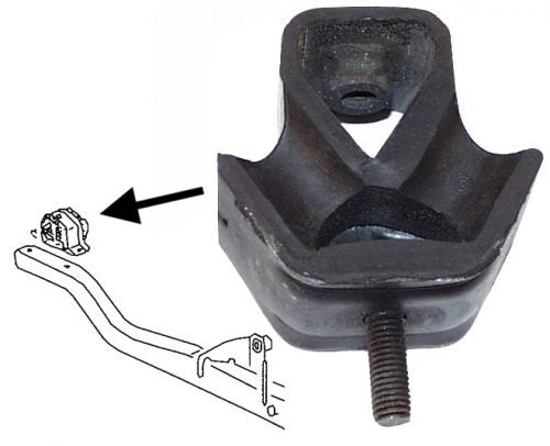 VW Bay Window Bus Rear Engine Mount, Replaceable Insulator, 1968-1979 (211-199-335)
