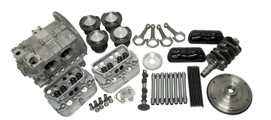 EMPI 98-0470-B 1600cc stock long block kit, aluminum case, full-size kit photo for air-cooled VW Type 1 and Type 2