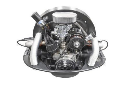 EMPI 1776cc magnesium case turn-key VW engine with heat, dyno-tested, front view