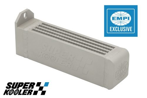 EMPI x CSF SuperKooler Aluminum Oil Cooler - Billet Ceramic Coated - Part #98-1186-B