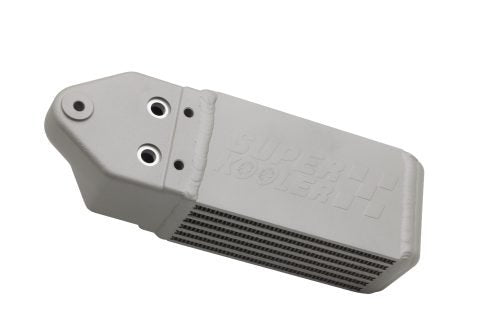 EMPI Super Kooler aluminum oil cooler with Cerakote ceramic coating for air-cooled VW — side angle