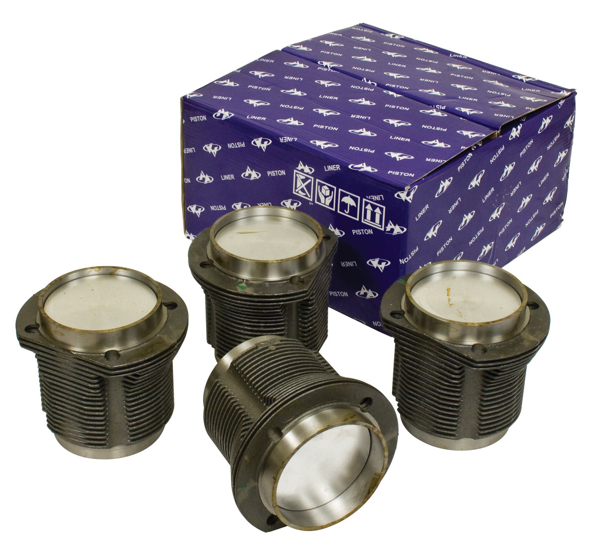 EMPI 98-1945-B 77mm x 64mm Piston and Cylinder Set 36HP 1200cc VW Type 1 Air-Cooled Set of 4