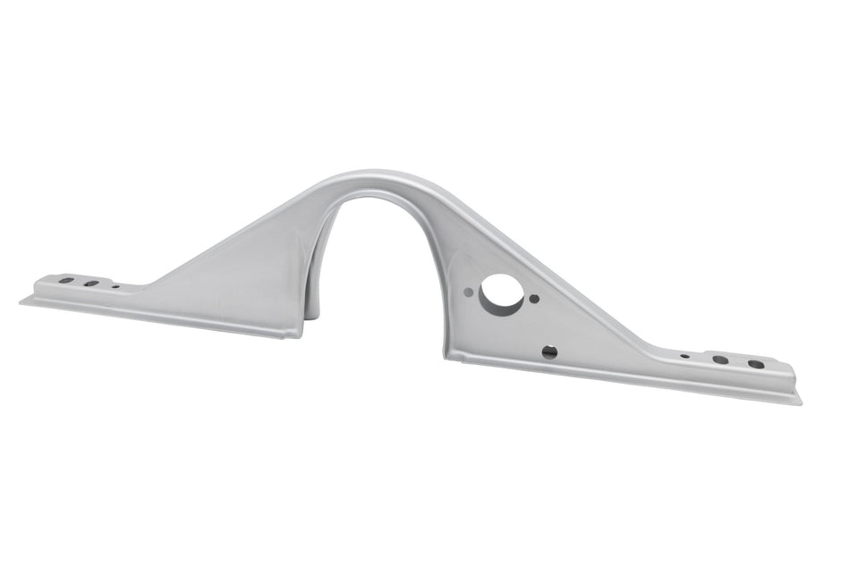 BBT 98-5328-B Napoleon hat center chassis support stamping, front view, for VW Beetle, Ghia and Convertible