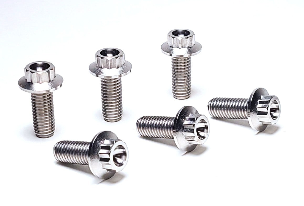 Titanium Front Beam to Body & Shock Tower To Body Bolt Kit (6 PIECES)