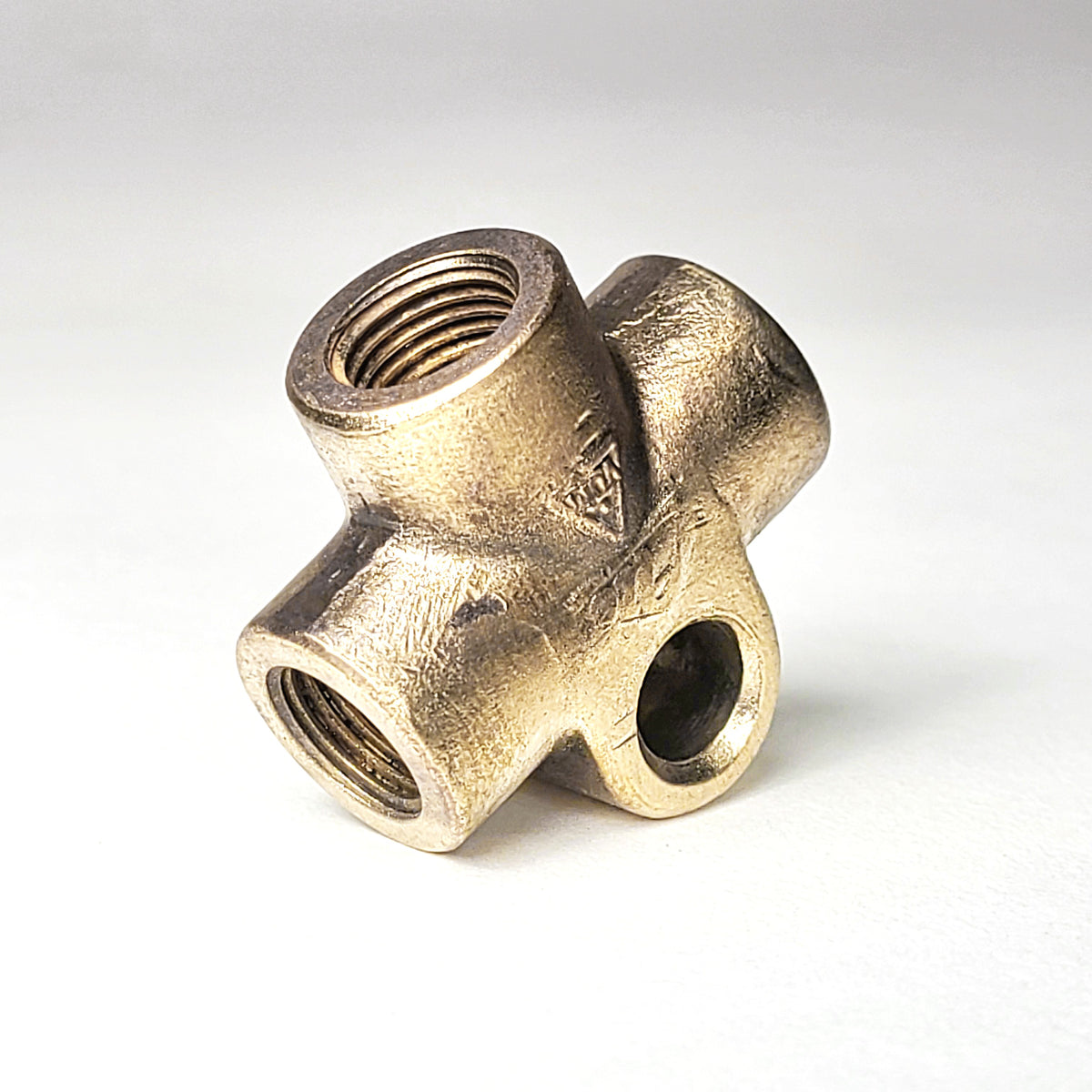 Brass Brake Line Fitting / ORIGINAL German part, 3-line