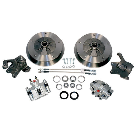 AC Industries 498640 Wide-5 front drum-to-disc brake kit, 5x205 stock-height ball joint, VW Beetle, Ghia and Thing 1966–1977