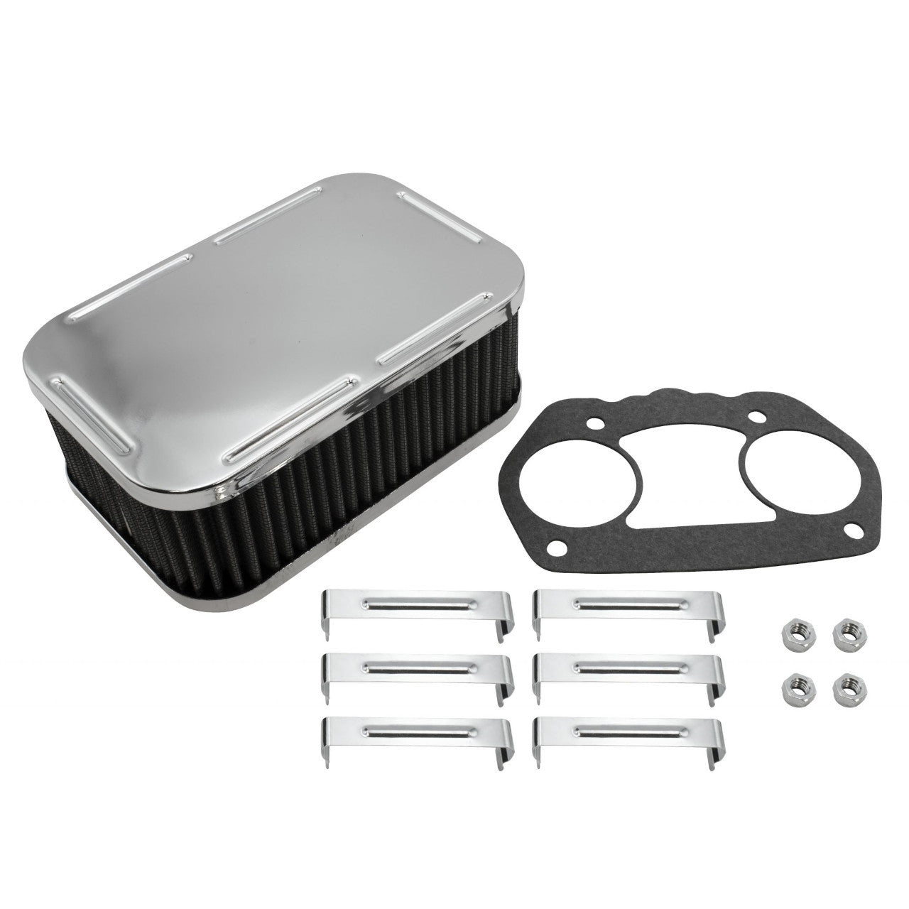 IDF/HPMX Chrome Air Cleaner Assembly for Porsche 356/912/914 - Part ACC-C10-5654