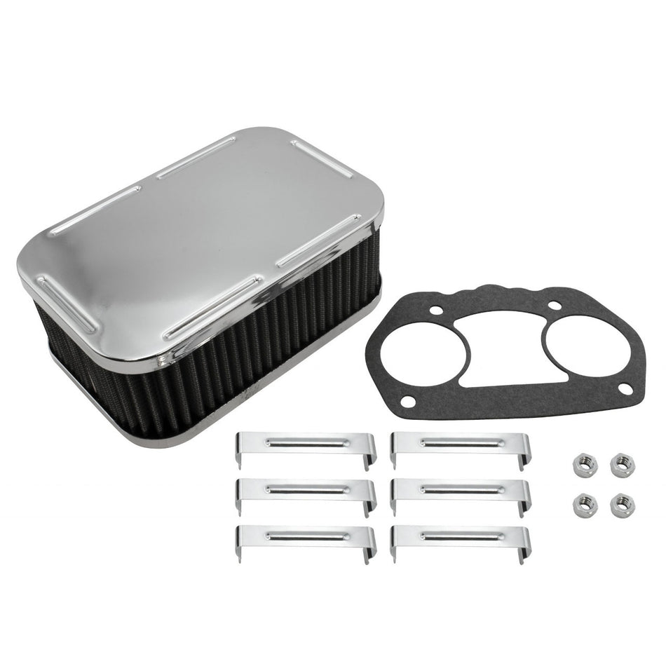 IDF/HPMX Chrome Air Cleaner Assembly for Porsche 356/912/914 - Part ACC-C10-5654